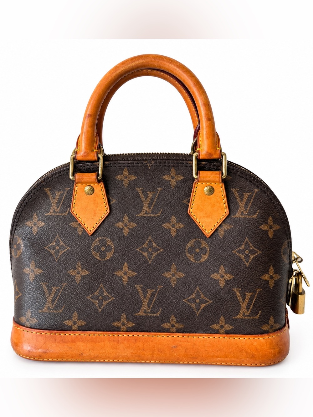 Louis Vuitton Monogram Alma mini bb Satchel in Brown and Tan